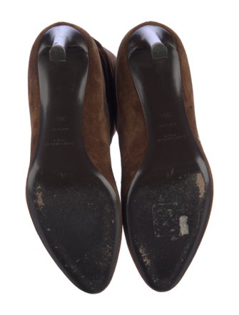 Saint Laurent Suede Tassel Accents Boots