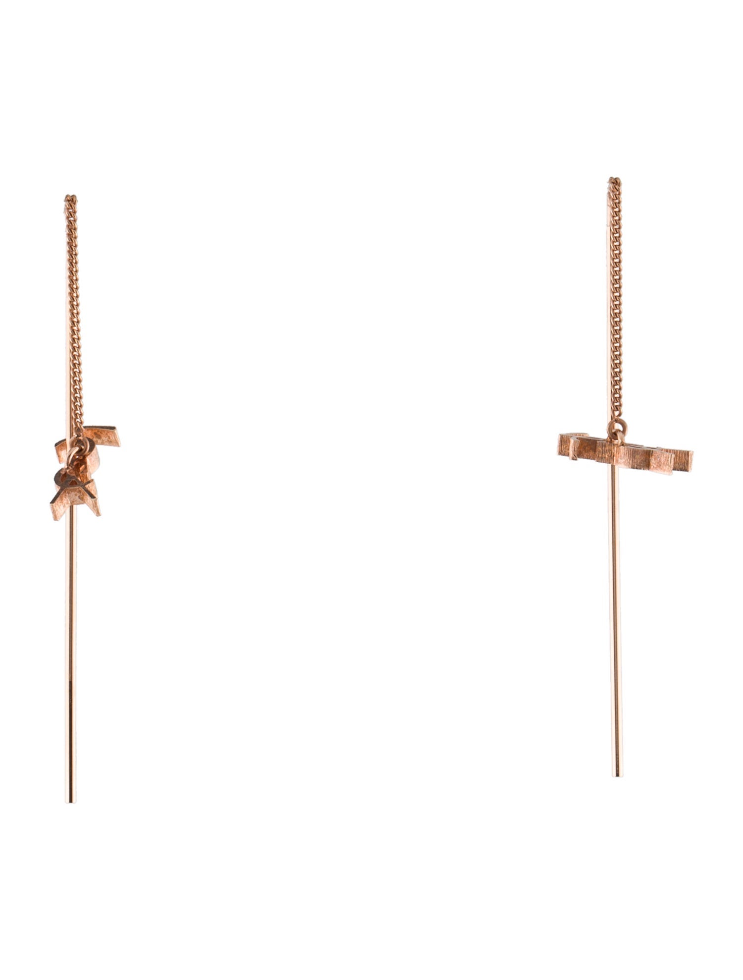 Saint Laurent Opyum Threader Drop Earrings