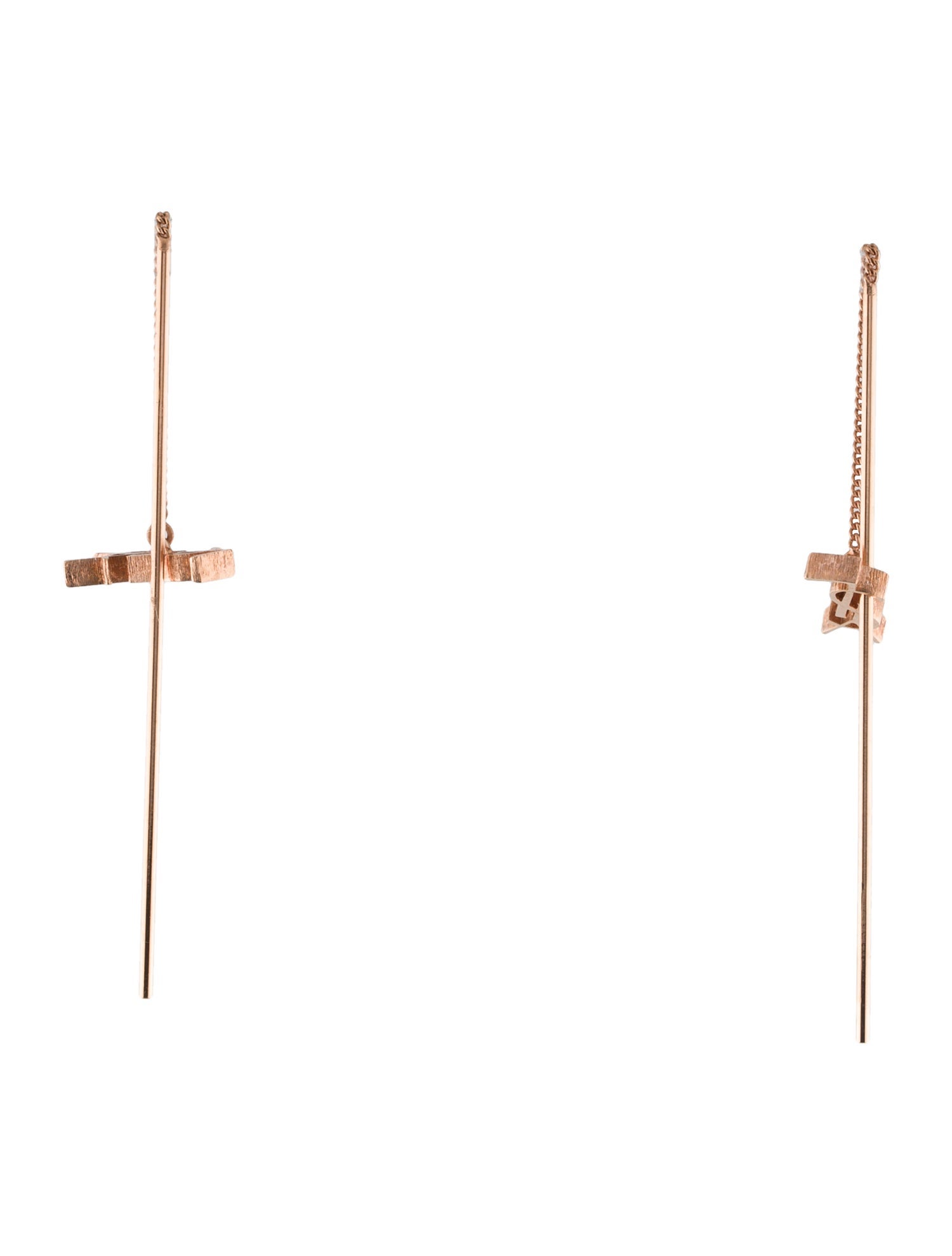 Saint Laurent Opyum Threader Drop Earrings