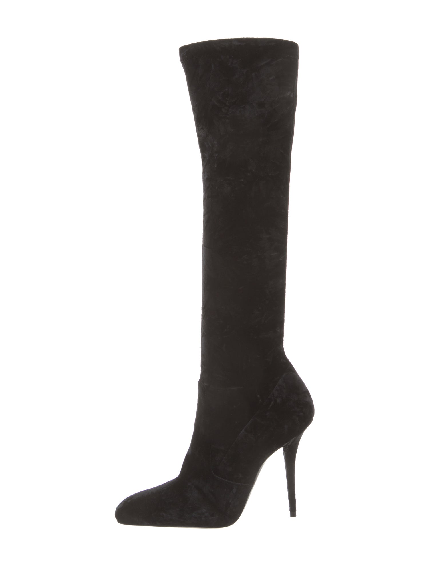 Saint Laurent Velvet Sock Boots