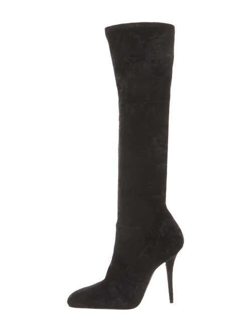 Saint Laurent Velvet Sock Boots