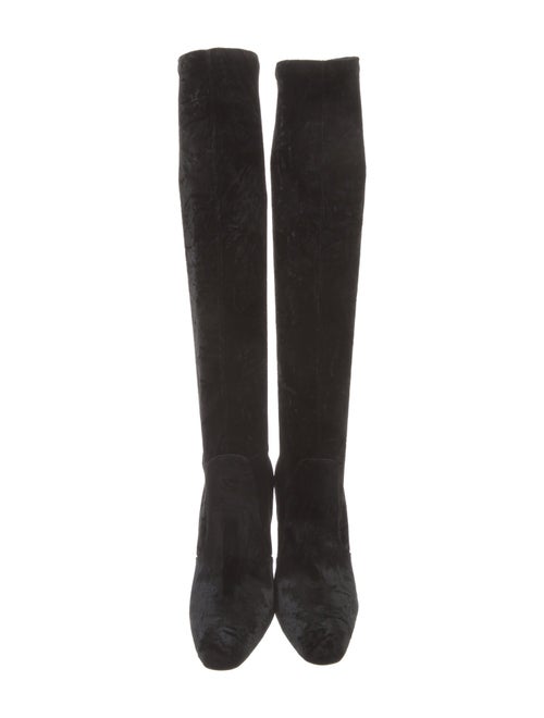 Saint Laurent Velvet Sock Boots