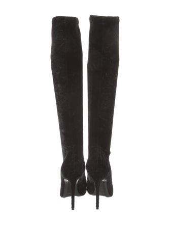Saint Laurent Velvet Sock Boots