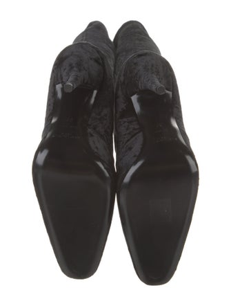 Saint Laurent Velvet Sock Boots