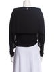 Saint Laurent Bateau Neckline Long Sleeve Sweatshirt
