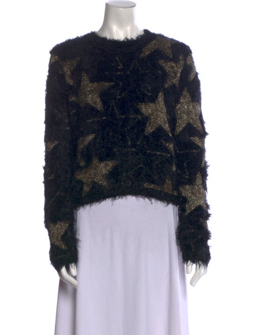 Saint Laurent Printed Crew Neck Sweater