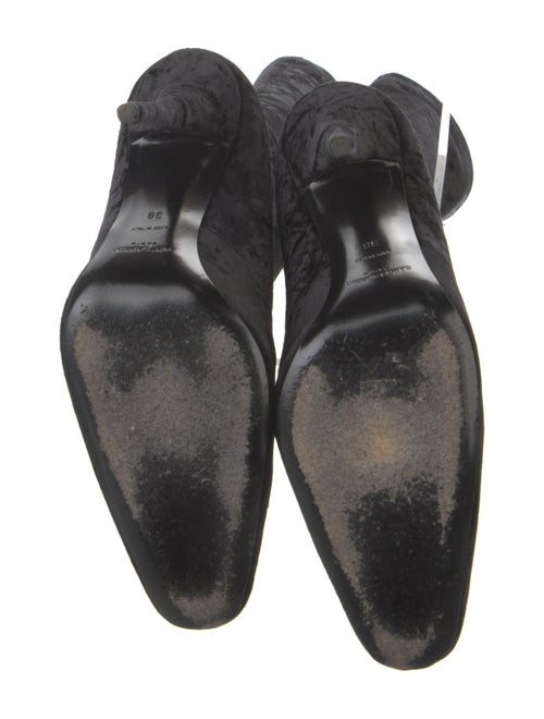 Saint Laurent Velvet Boots