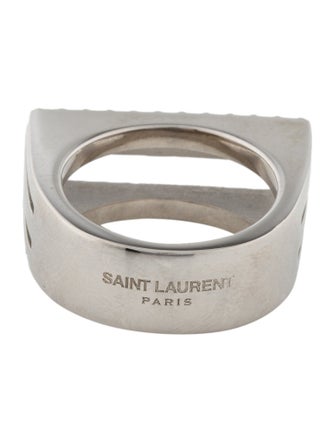 Saint Laurent Crystal Bar Ring