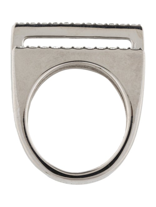 Saint Laurent Crystal Bar Ring