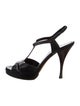 Yves Saint Laurent Leather T-Strap Sandals
