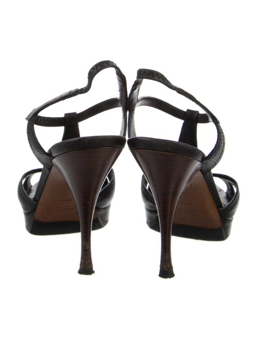 Yves Saint Laurent Leather T-Strap Sandals