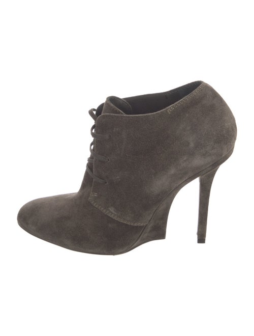 Saint Laurent Suede Lace-Up Boots