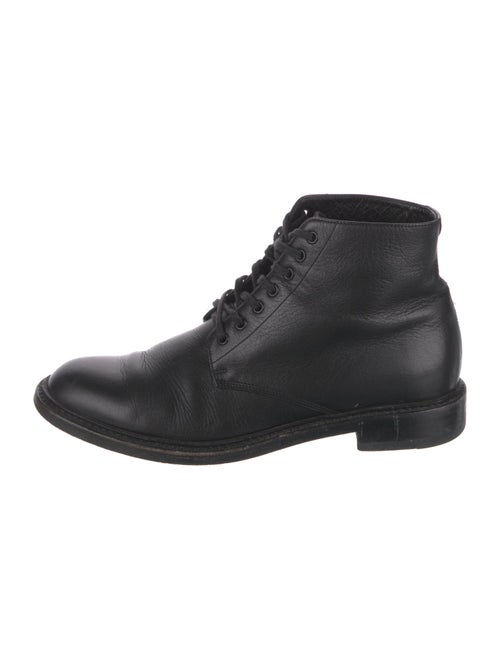 Saint Laurent Leather Combat Boots