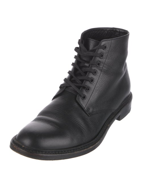 Saint Laurent Leather Combat Boots