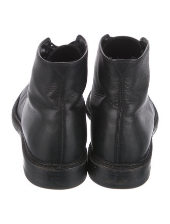 Saint Laurent Leather Combat Boots