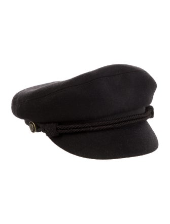 Saint Laurent Wool Newsboy Hat