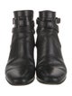 Saint Laurent Leather Moto Boots