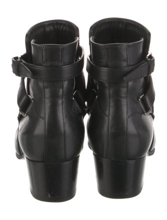 Saint Laurent Leather Moto Boots