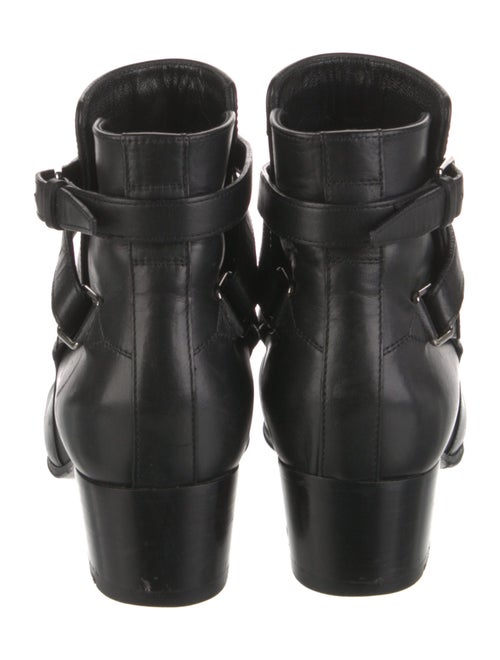 Saint Laurent Leather Moto Boots