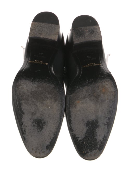 Saint Laurent Leather Moto Boots