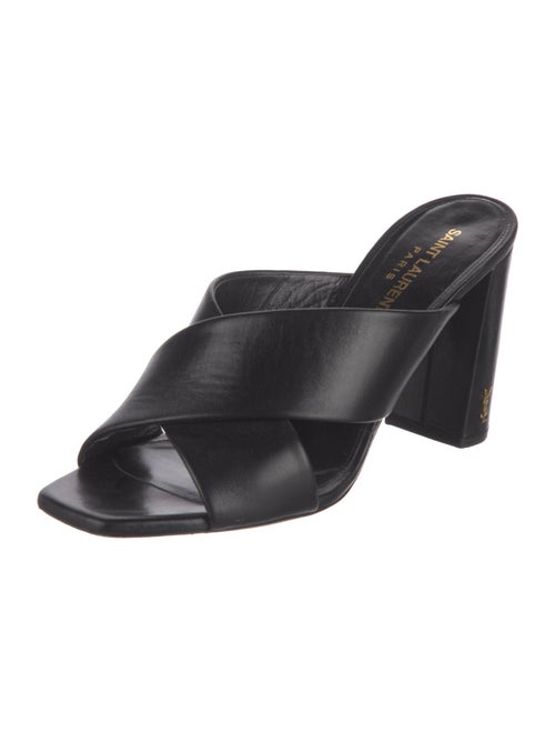 Saint Laurent Leather Slides
