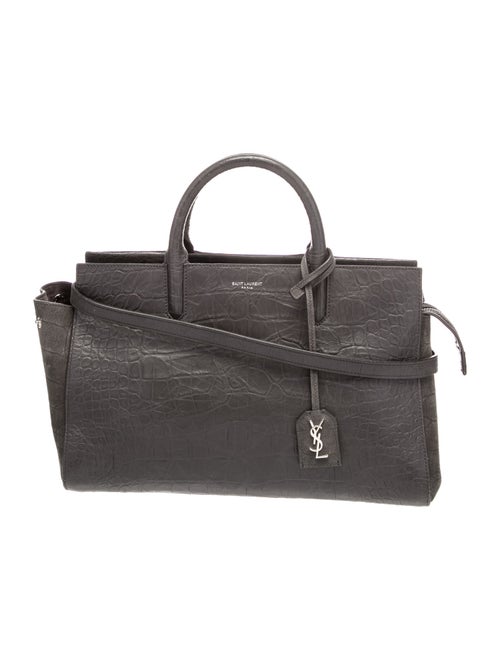 Saint Laurent Embossed Leather Rive Gauche Small