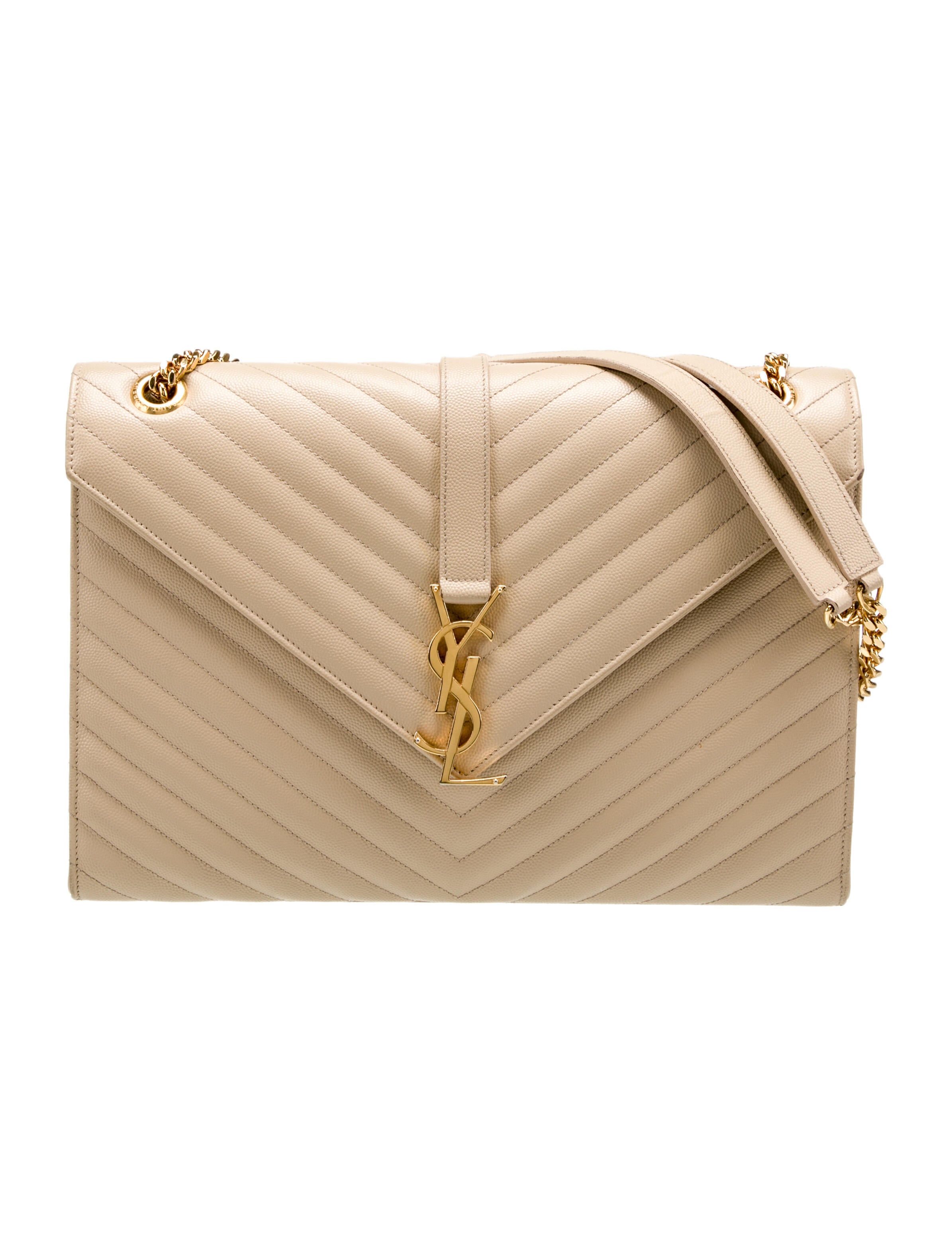 Saint Laurent Leather Envelope Large