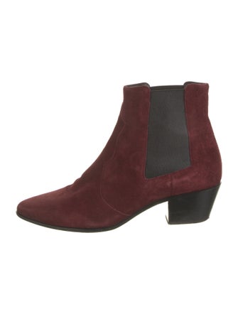 Saint Laurent Suede Chelsea Boots