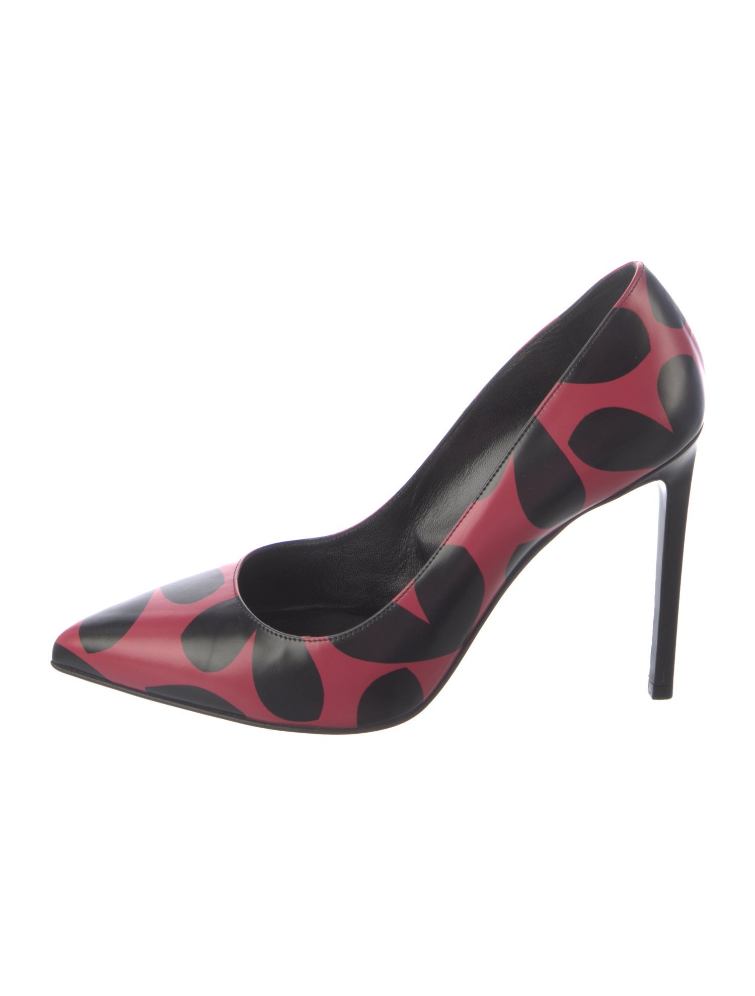 Saint Laurent Leather Animal Print Pumps