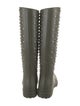 Saint Laurent Rubber Crystal Embellishments Rain Boots