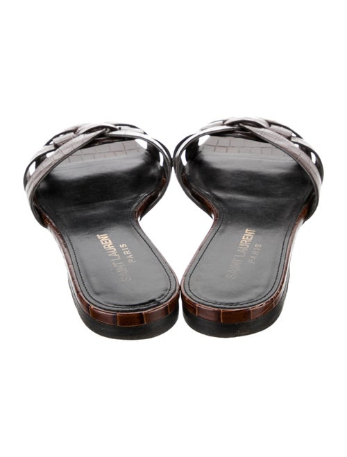 Saint Laurent Leather Slides