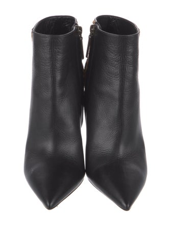 Saint Laurent Leather Animal Print Boots