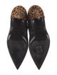 Saint Laurent Leather Animal Print Boots