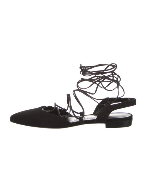 Saint Laurent Suede Slingback Flats