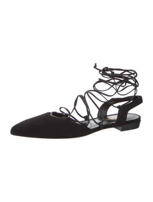Saint Laurent Suede Slingback Flats