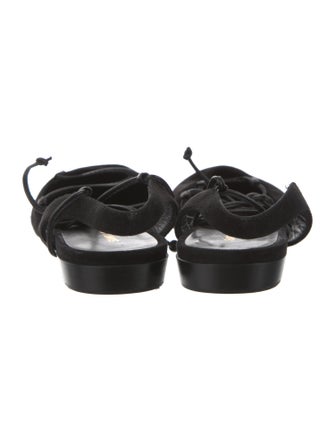 Saint Laurent Suede Slingback Flats