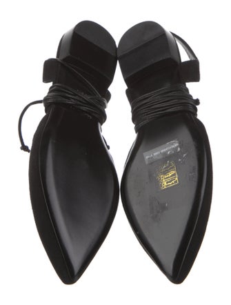 Saint Laurent Suede Slingback Flats