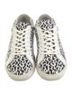 Saint Laurent Leather Animal Print Sneakers