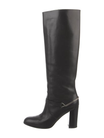 Saint Laurent Leather Riding Boots
