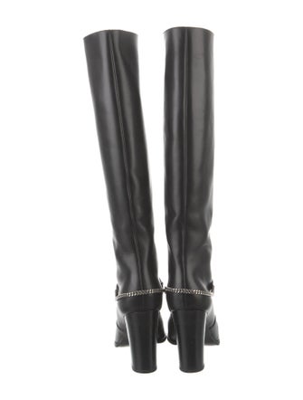 Saint Laurent Leather Riding Boots
