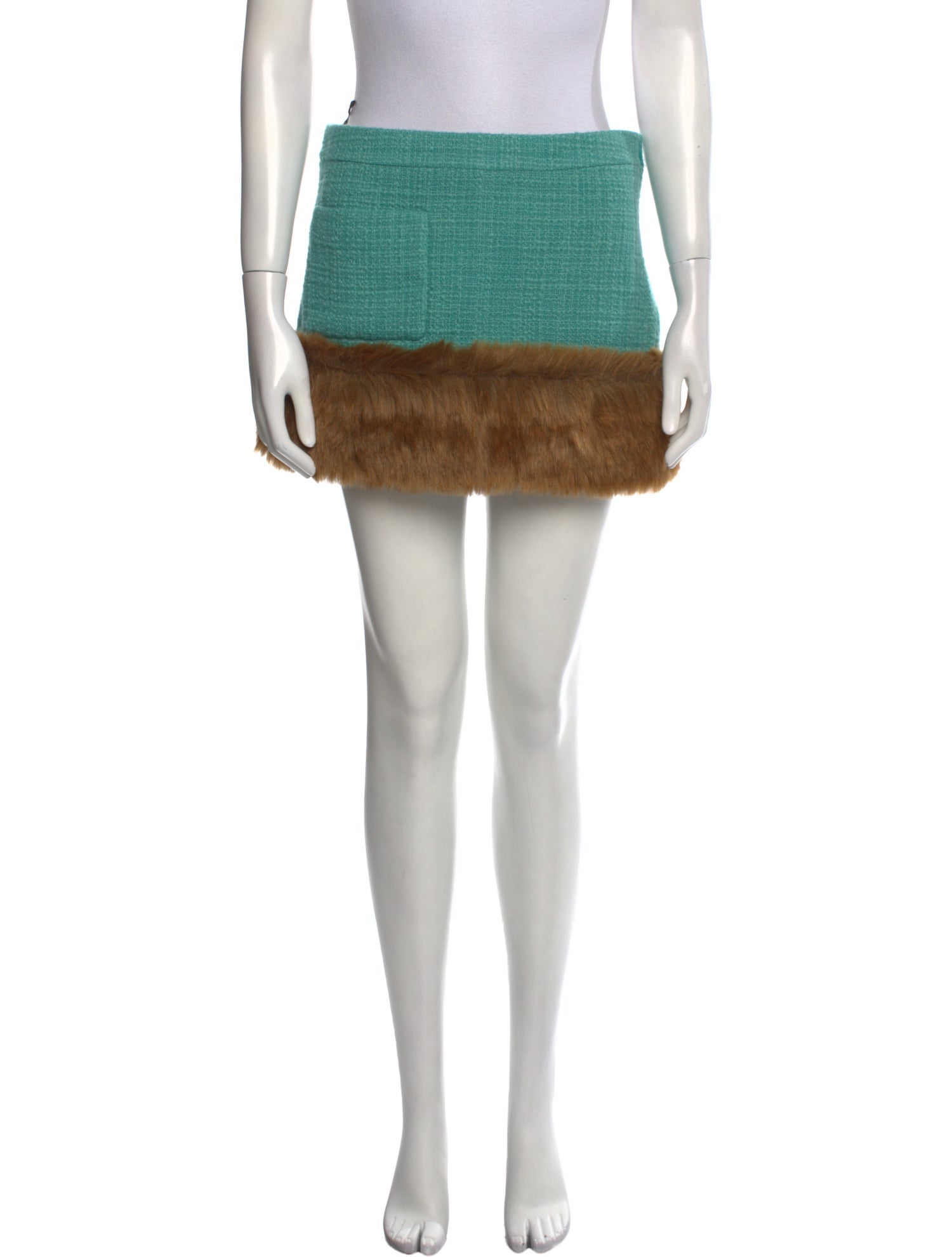 Saint Laurent Wool Mini Skirt w/ Tags