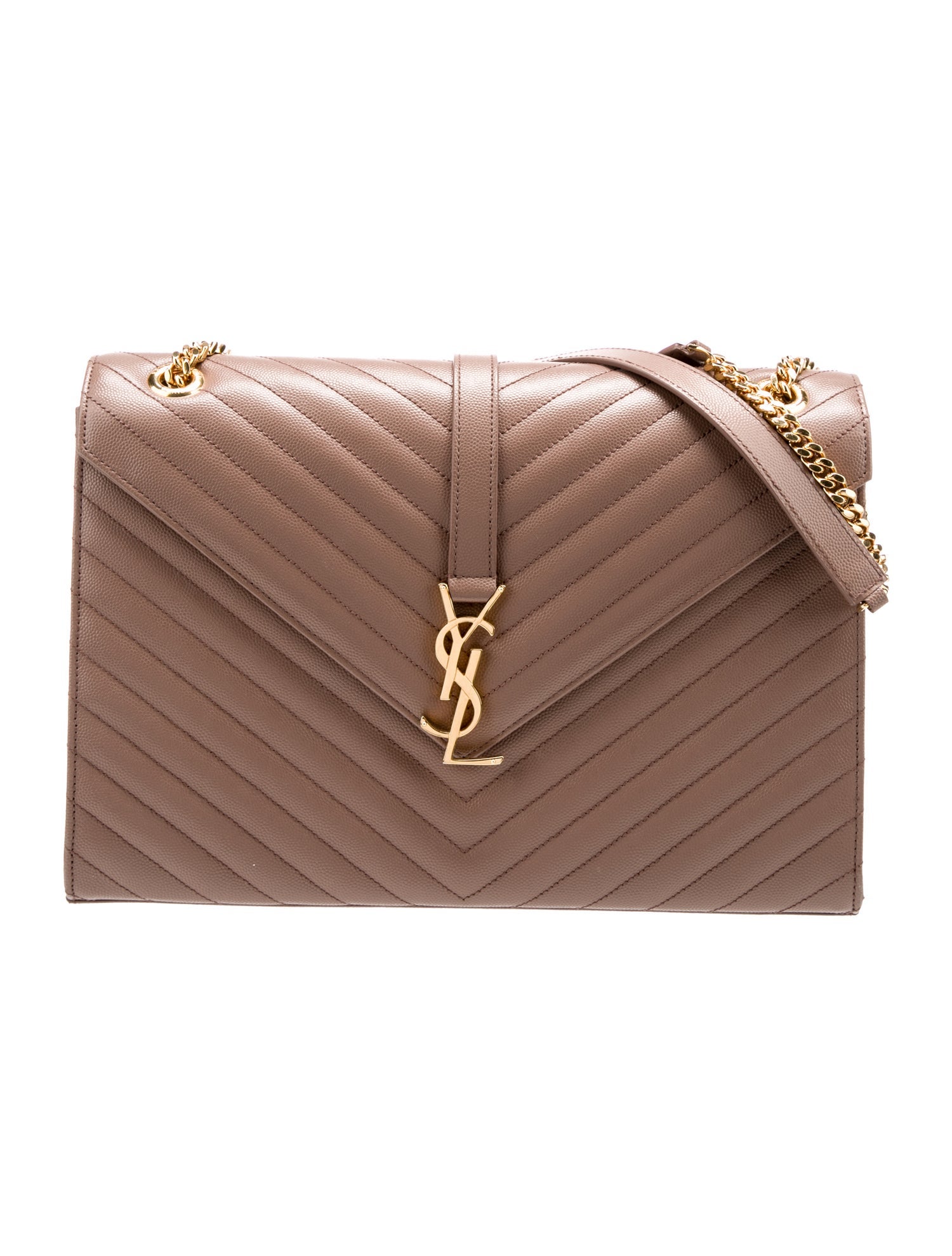 Saint Laurent Leather Envelope Large