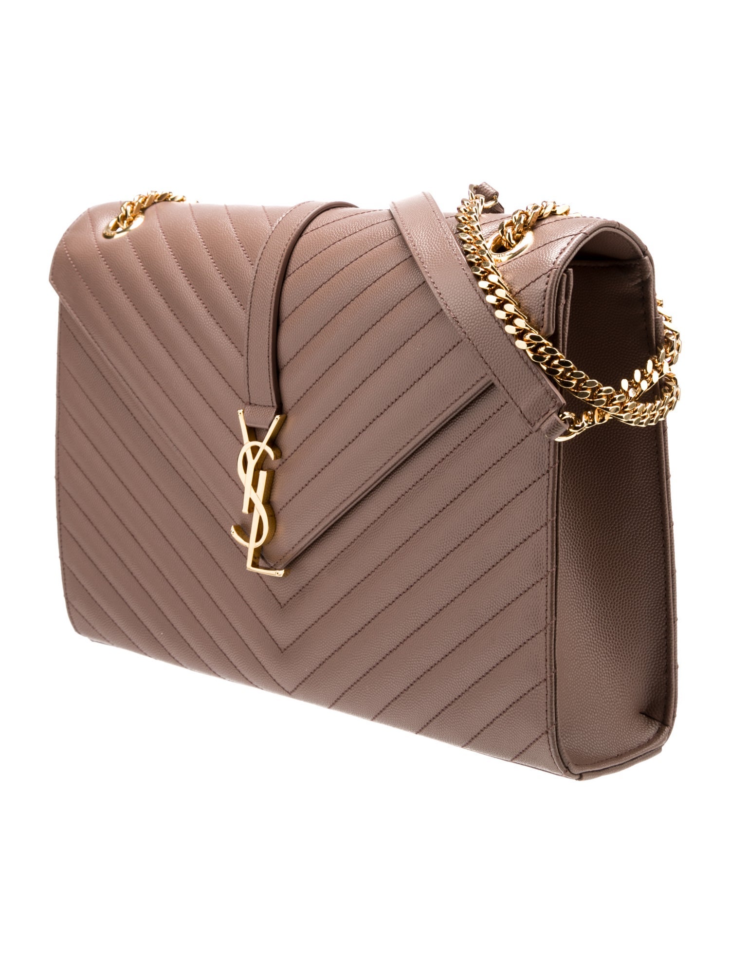 Saint Laurent Leather Envelope Large