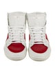 Saint Laurent Leather Colorblock Pattern Sneakers