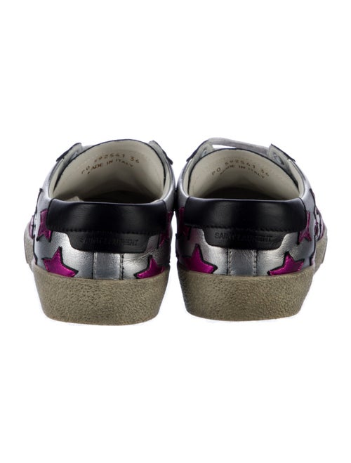 Saint Laurent Leather Printed Sneakers
