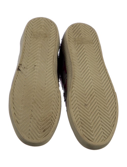 Saint Laurent Leather Printed Sneakers