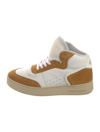 Saint Laurent Colorblock Pattern Lasercut Accents Sneakers