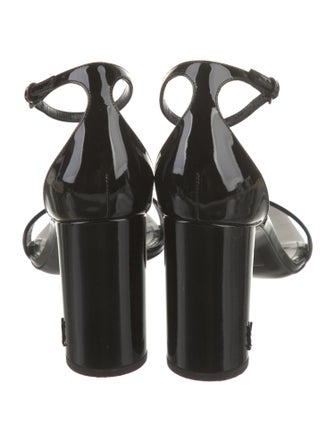 Saint Laurent Patent Leather Sandals