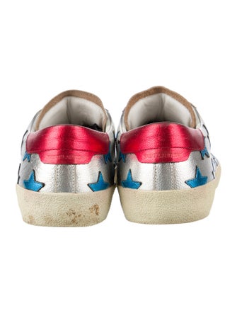 Saint Laurent Leather Printed Sneakers