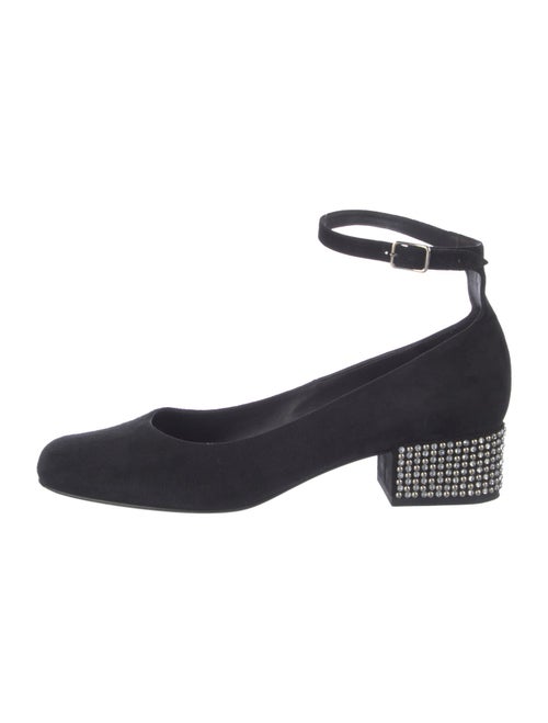 Saint Laurent Suede Crystal Embellishments Pumps